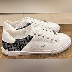 Tommy Hilfiger White and Black Sneakers